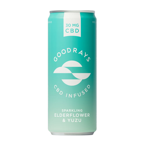 Elderflower & Yuzu, Natural 30mg CBD Drink 24 Cans / Buy Now