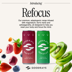 Refocus Mixed Berry with Magnesium, Lion's Mane, Ashwagandha and Vitamin D 12 Cans / Buy Now